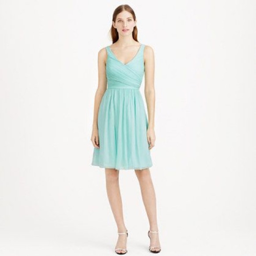 ✨ Gorgeous J.Crew Heidi silk chiffon dress, size 6